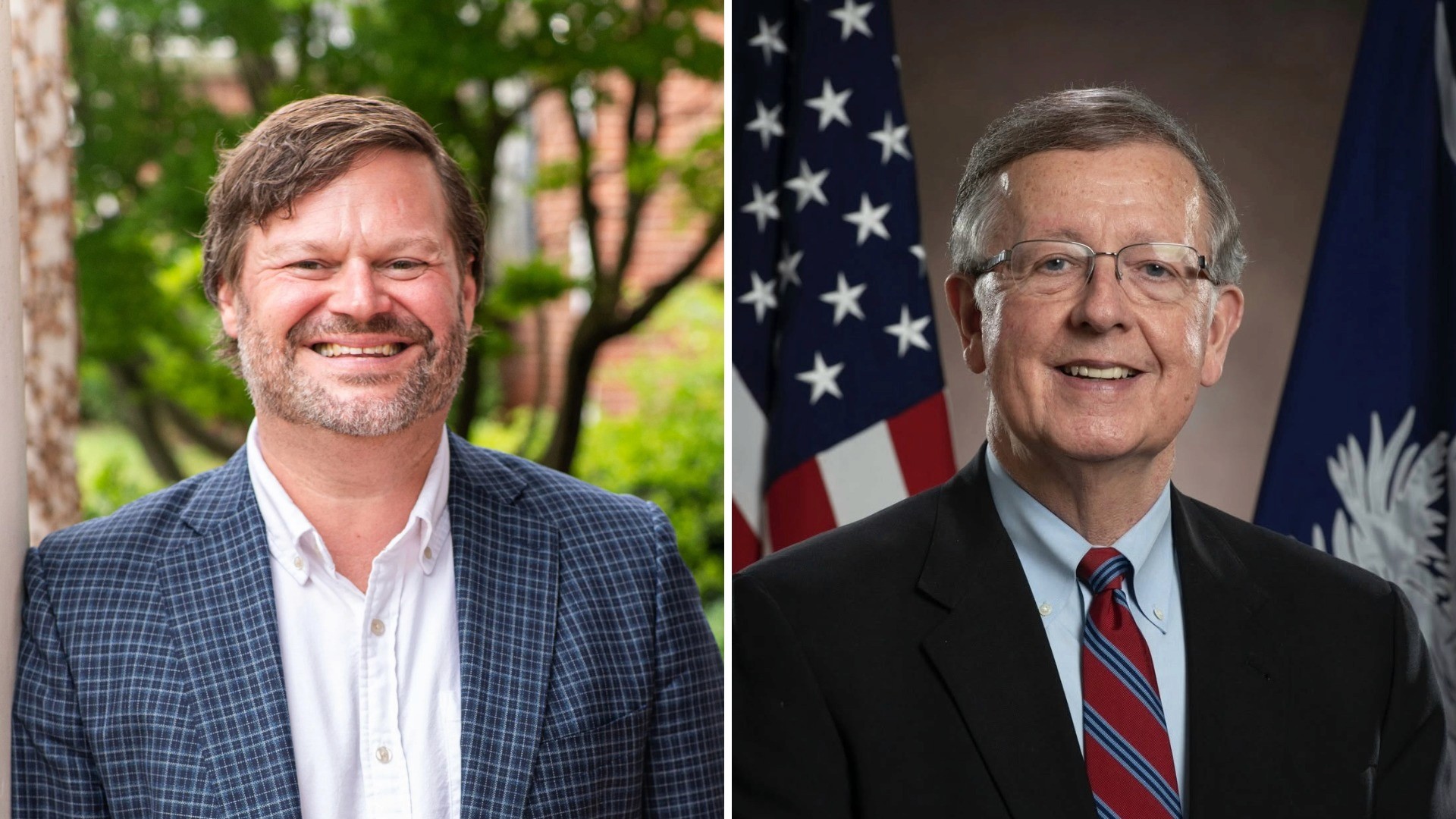 Image of District 22 South Carolina House of Representatives candidates Josh Kendrick (left) and Paul Wickensimer (right)